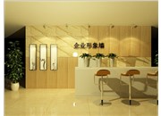 前臺接待臺和形象墻如何裝飾，德軒點亮您的企業(yè)文化